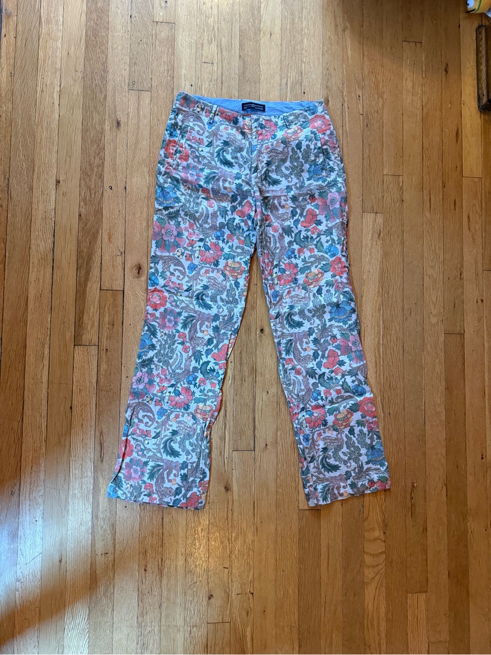 Peruvian Connection Floral Linen Pants